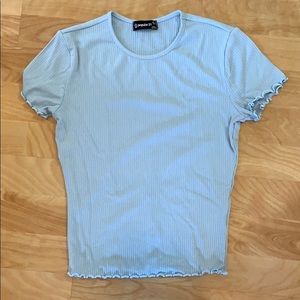 Short Ribbed Tee